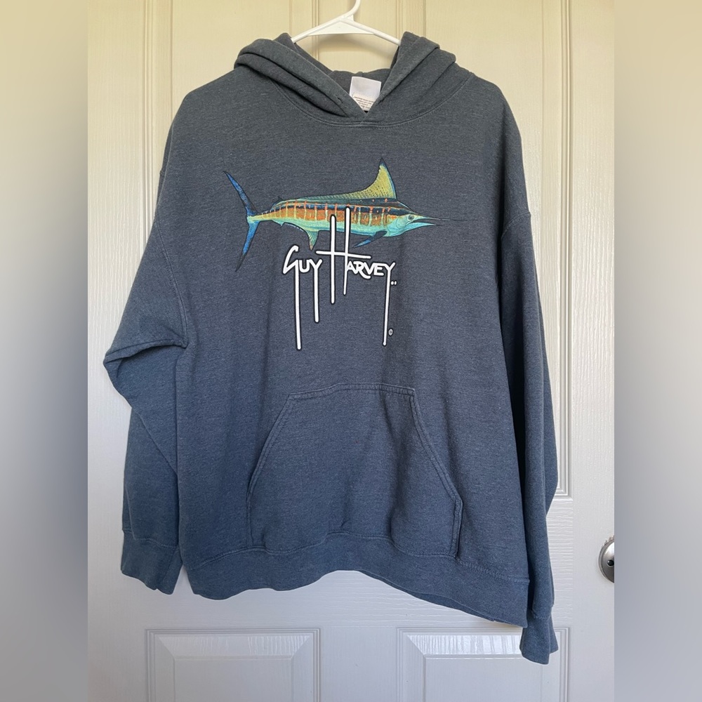 Gray Guy Harvey Hoodie